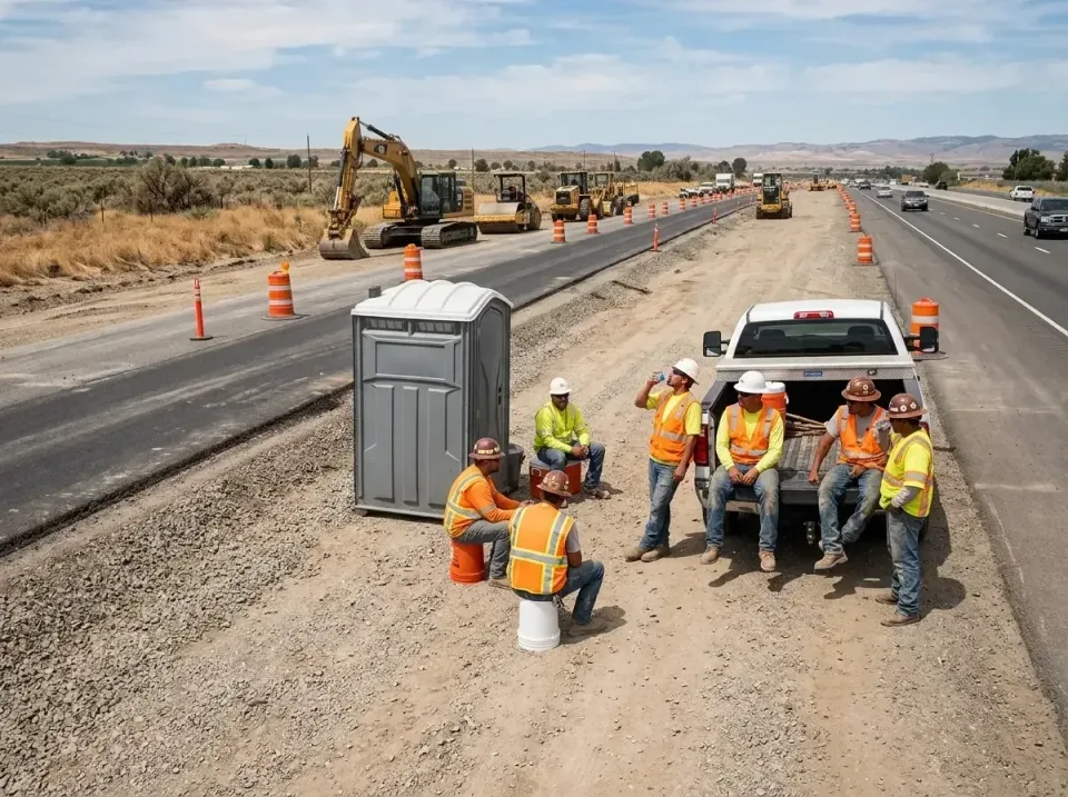 highway-road-construction-crew-007 — frequently asked questions, Porta Potty and Restroom Rentals in Santa Fe Springs, CA